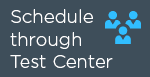 Schedule through Test Center