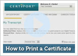 How to Print a Certificate