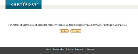 User security questions
