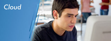 Young man working on computer