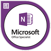 Microsoft Office Specialist OneNote 2013 Badge