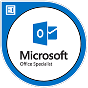 Microsoft Office Specialist Outlook 2013 Badge