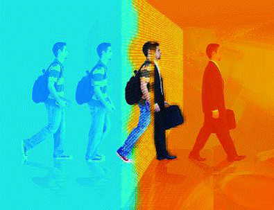 Colorful transition