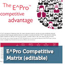 E^Pro Competitive Matrix, editable